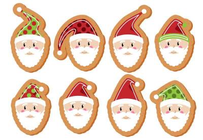 Фетр с рисунком "Имбирные прянички - 9"