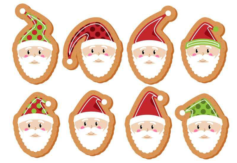 Фетр с рисунком "Имбирные прянички - 9"