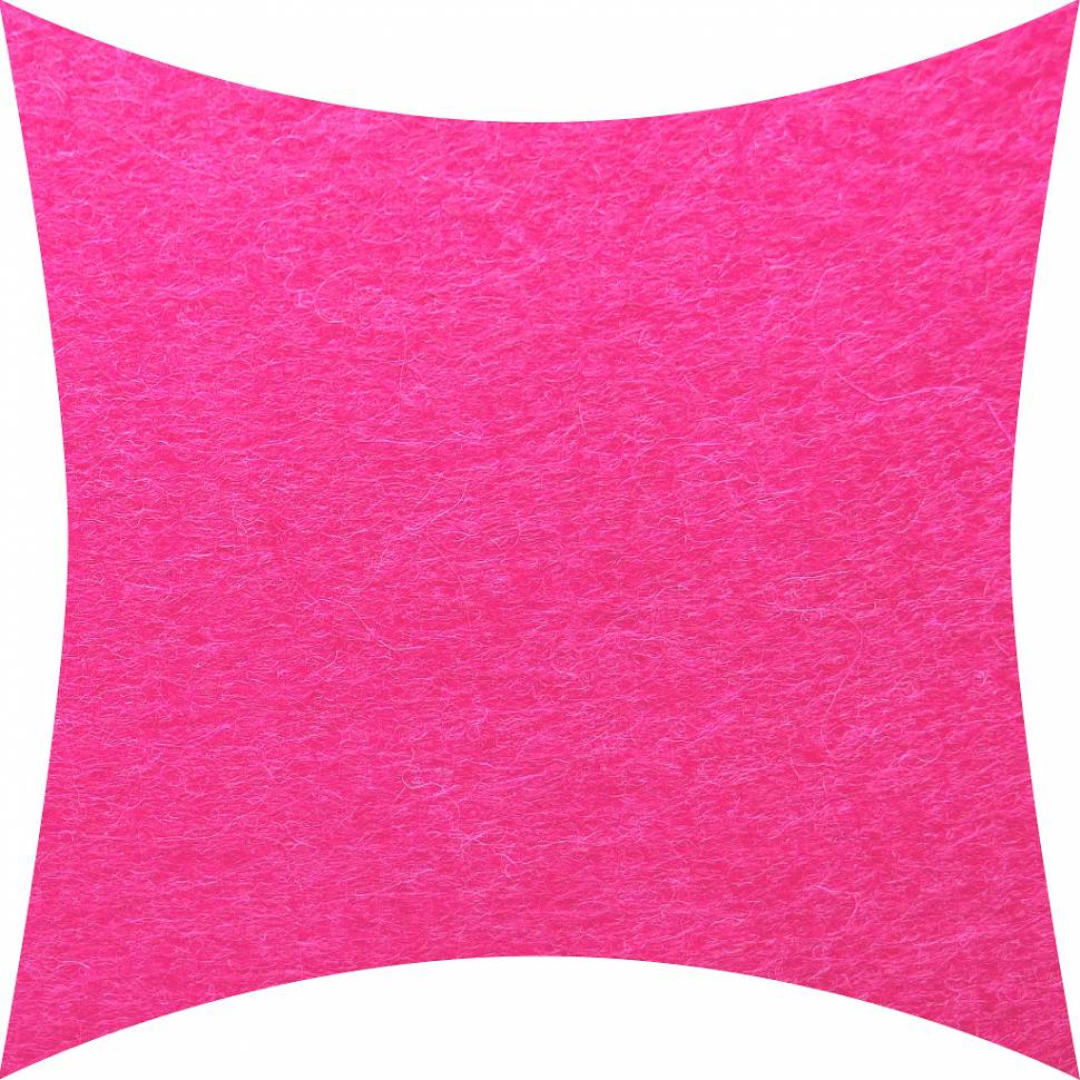 Фетр полушерстяной 1,2 мм, цвет ярко-розовый