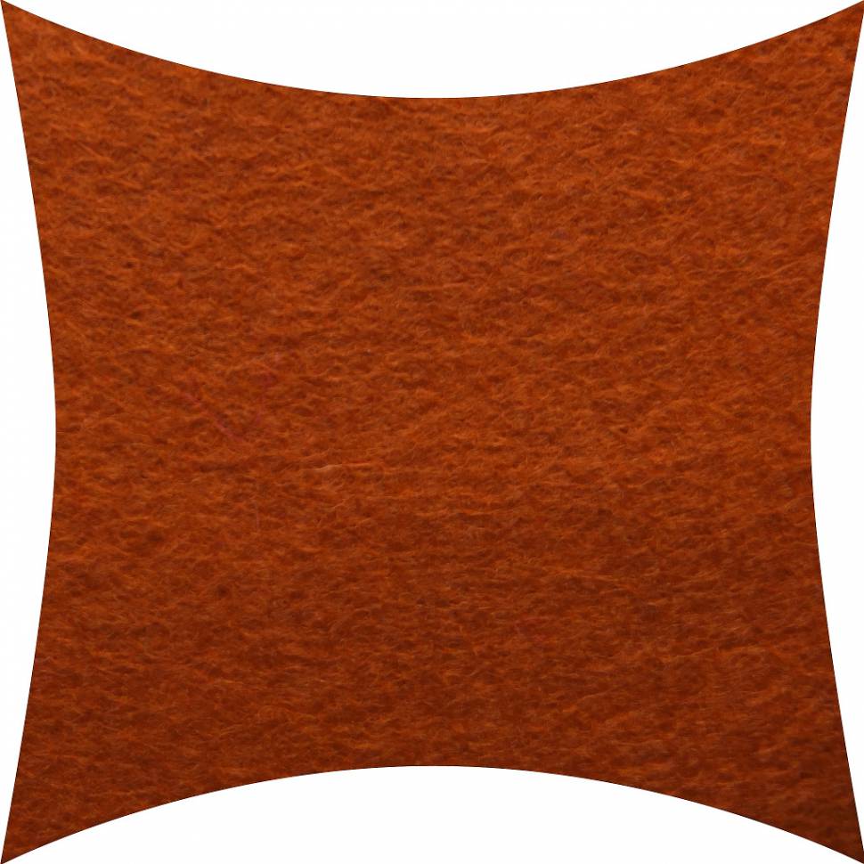 Фетр полушерстяной 1,2 мм, цвет коричневый рыжий