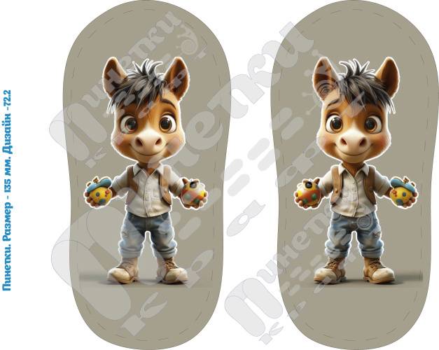 Печать для пинеток на фетре "Дизайн - 72-2"